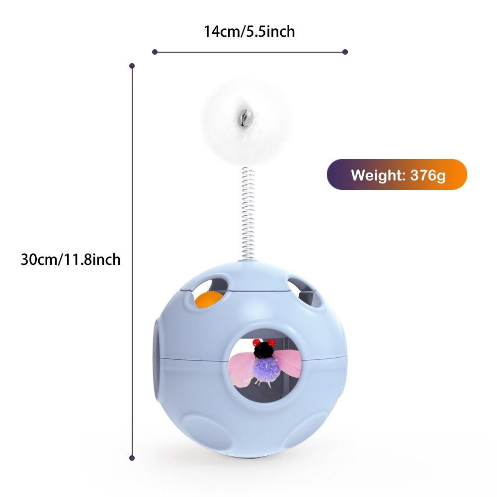 New Fluff Ball Cat Toy Tumbler Pet Supplies Entertain Cats Spring Fluff Ball Multifunctional Interactive Toy Pet Toy