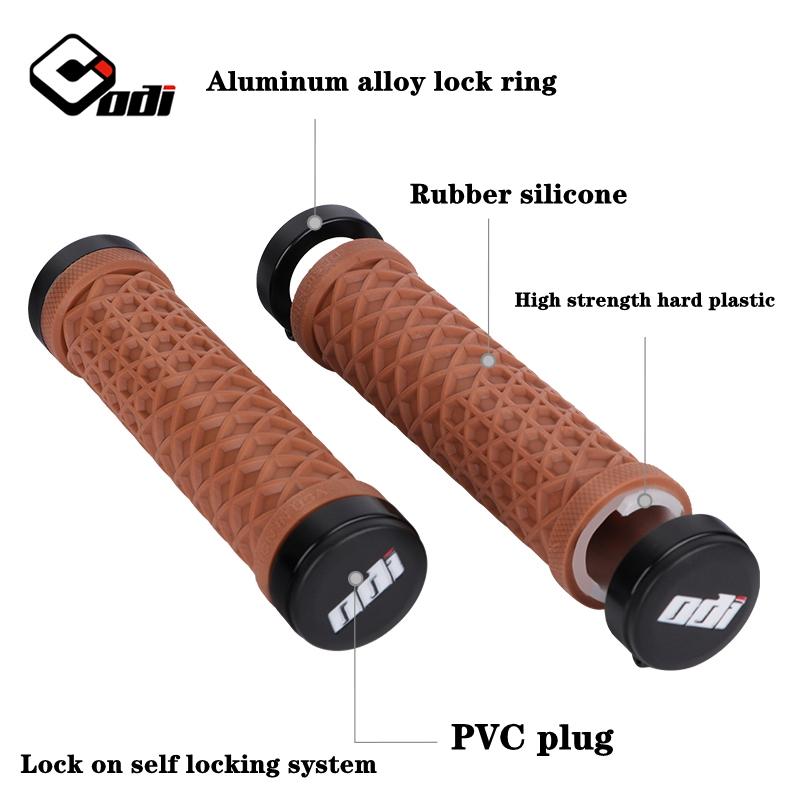 ODI Van Fahrradlenkergriffe Silikon Lock-On Anti-Rutsch Stoßdämpfung MTB Doppel-Lockring für BMX Faltrad Teile