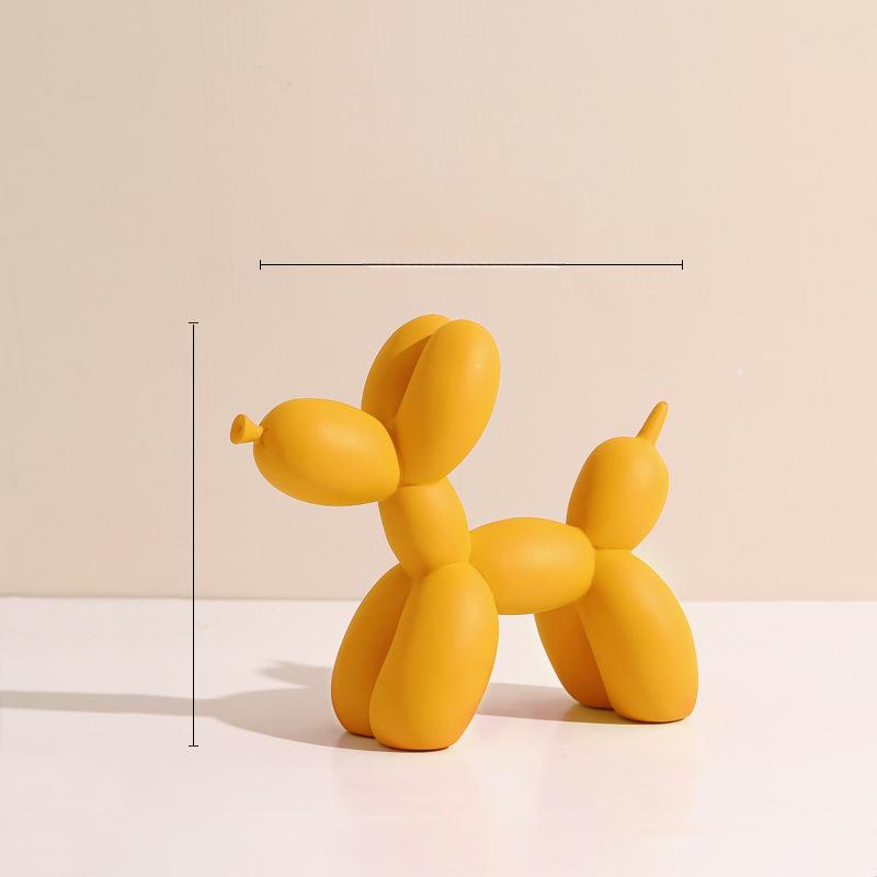 

Скандинавские украшения в виде собаки из воздушных шаров из смолы, креативные, простые, для гостиной, рабочего стола, ТВ-тумбы, домашние поделки, мягкое украшение, декор