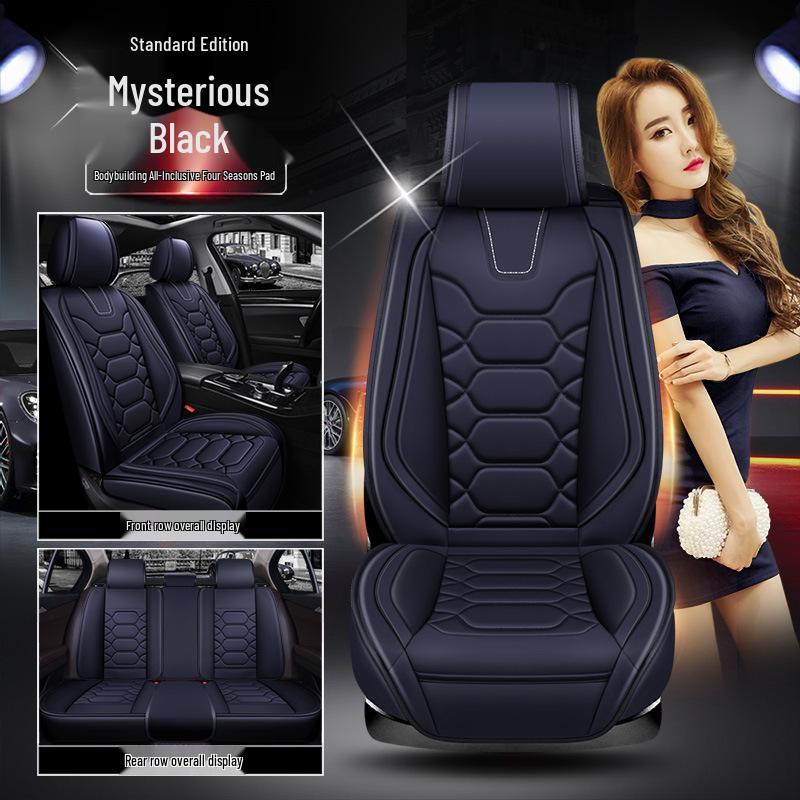 XDD Full Leather 9D Bodybuilding Car Seat Cushion - All-Season Sports Cover
