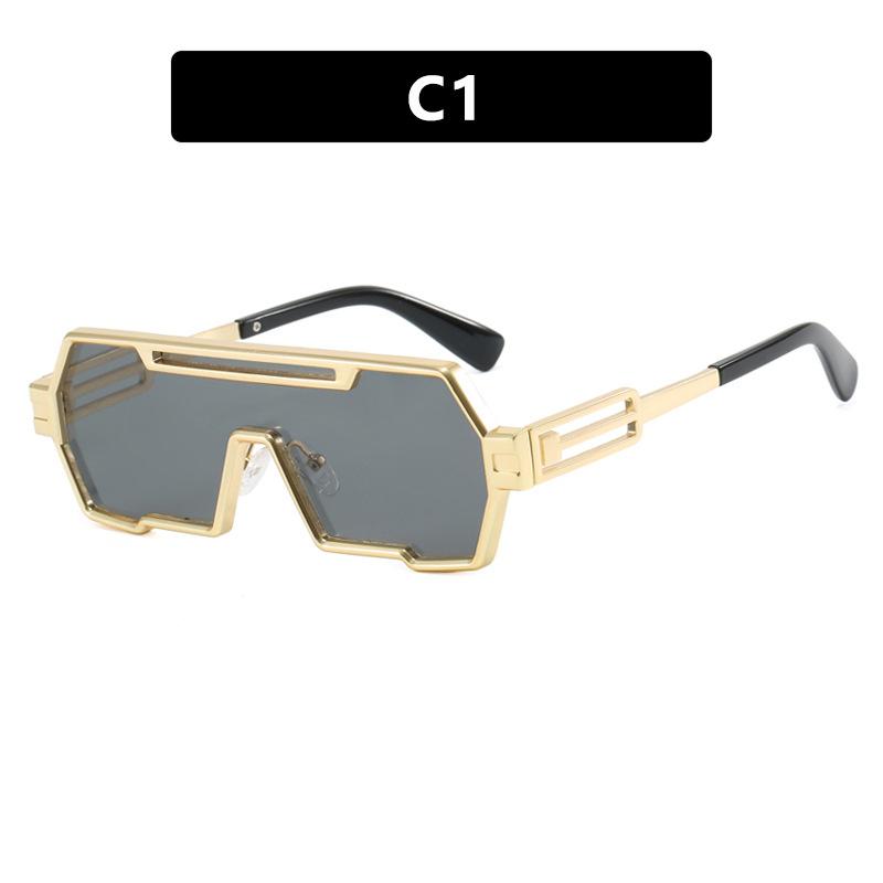 Heavy Metal Steampunk Sunglasses For Men Square Vintage Punk Fashion Glasses Retro Hombre