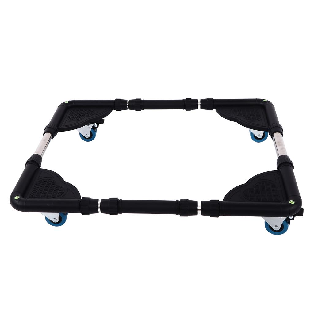 Cărucior Mobil Ajustabil pentru Mobilier Suport Mașină de Spălat Cărucior de Mutare pentru Greutăți Mari Negru