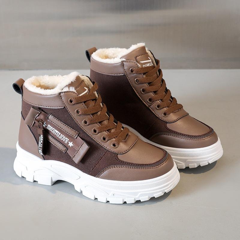 

High value, cold-proof and high muffin shoes, dad shoes 22 winter new thick-soled Forrest Gump shoes, super soft casual shoes hongjie 35