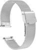 Adjustable Quick Release Metal Stainless Steel Reticulated Replacement Strap Unisex Stainless Steel Mesh Strap Braided Strap Silver 16mm