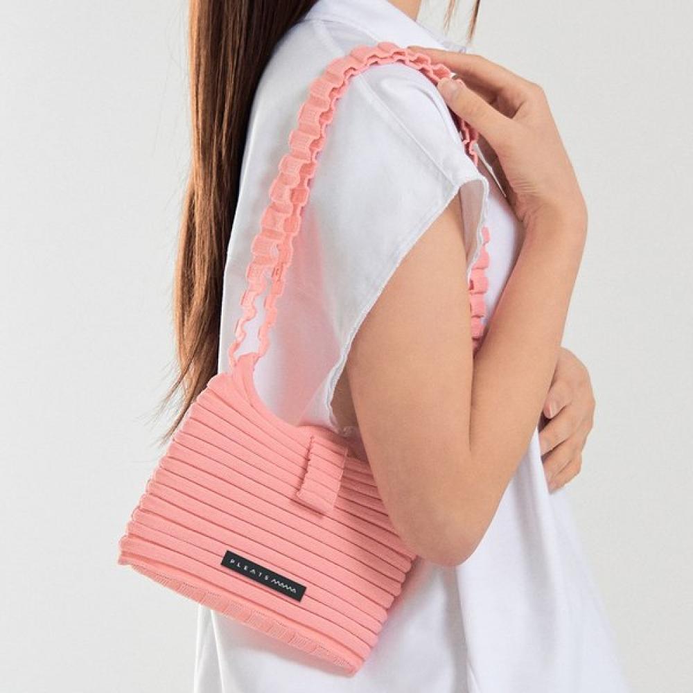PleatSmama Light Pink New Melody Bag S