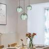 Designer Green Leaf Glass Pendant Light for Modern Spaces