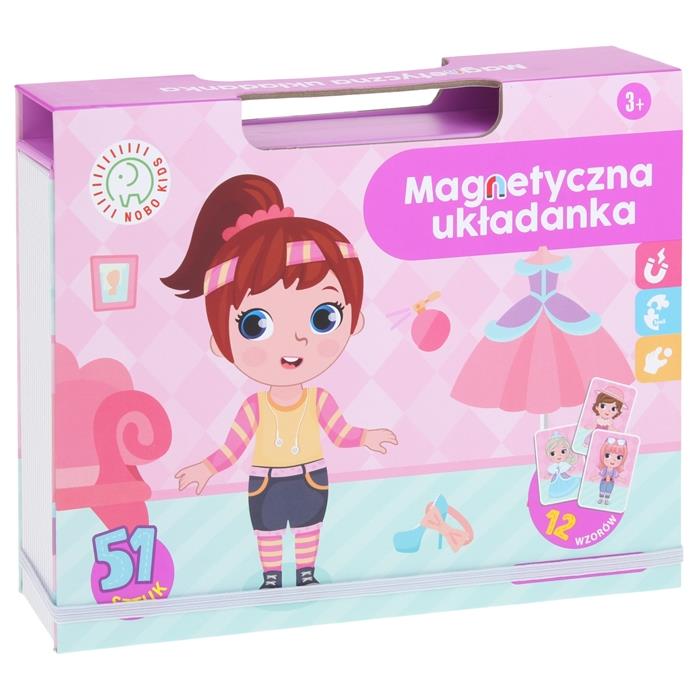 Układanka Magnetyczna Książka Ubieranka Puzzle Na Magnesy Lalka Ubrania