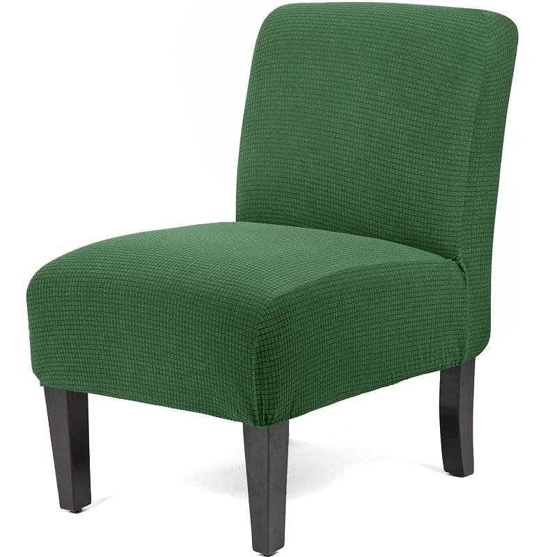 Stretch Spandex Dining Room Hotel Armless Accent Chair Cover Slipcover Armless Chair Furniture Protector Covers
