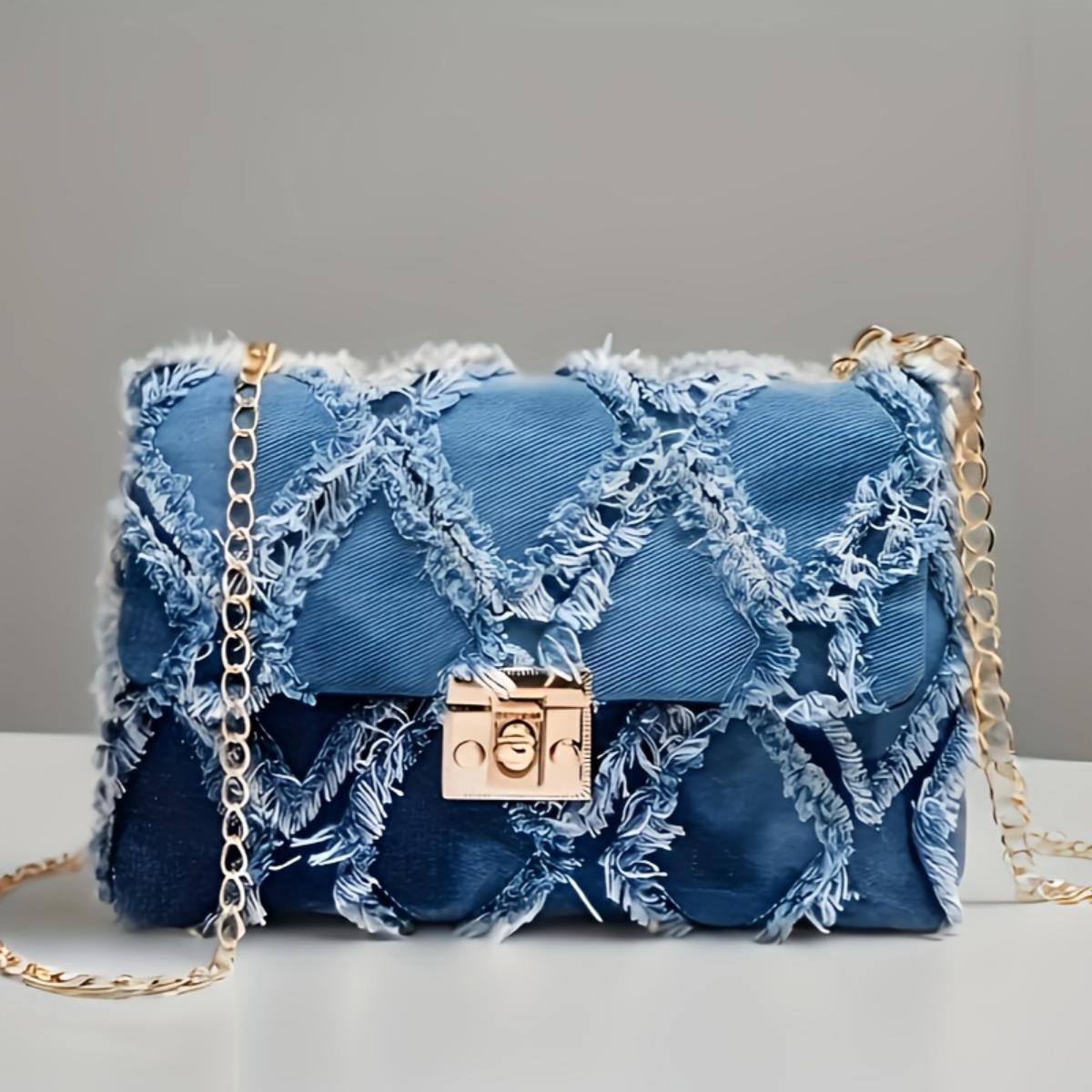 

Клетчатая сумка кроссбоди - Съемный плечевой ремень, Одно плечо/кроссбоди, Женский повседневный модный дизайн, Современные аксессуары, Текстурированная поверхность