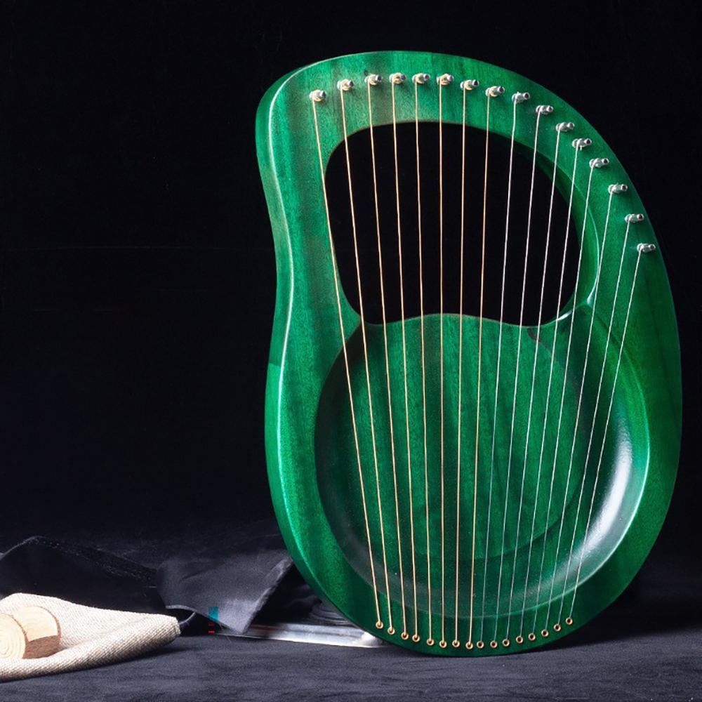 21 Strings Lyre Harp 19 16 strings Mahogany Spruce Wood Portable Harp Piano Musical Instrument With Spare Strings