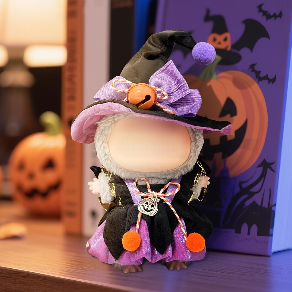 Halloween Puppenkleidungsset Plüsch Babykleidung, Kürbishut (Puppenkleidung, Puppen nicht enthalten)