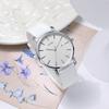 BUREI Men's Analog Watch Simple Stylish Waterproof White