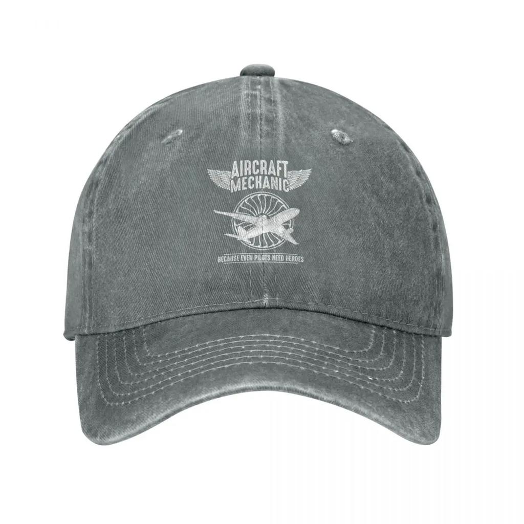 Airplane Mechanic Aviation Technician  Because Even Pilots Baseball Cap Vintage Mountaineering Unisexs Hats Womens