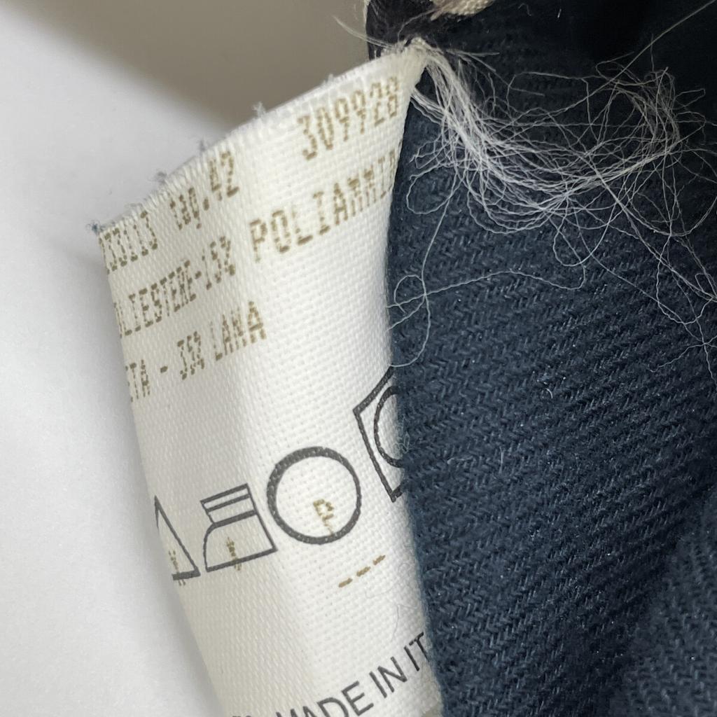 Herno 233113 Navy X White Leopard Print Hoodie, Reversible with Padded Lining Coat 42 Navy X off-whiteUsed