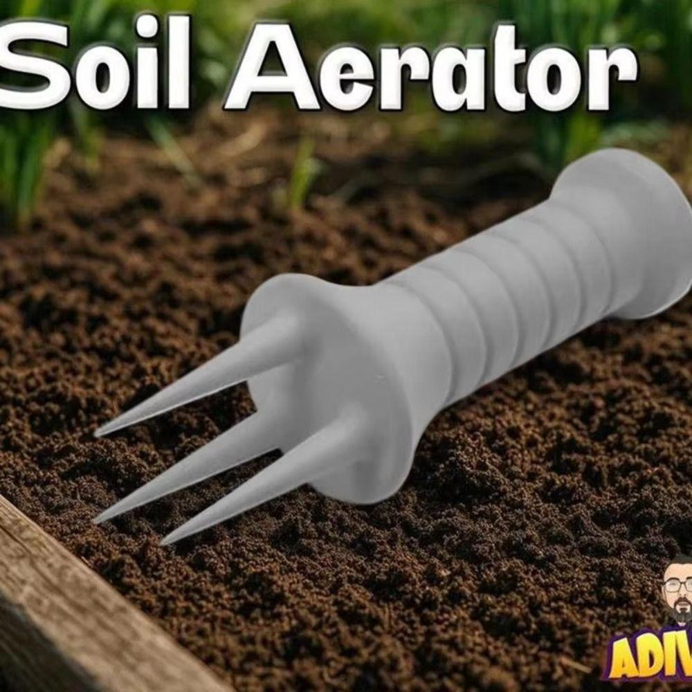 Storage Hole Weeding Tool Ergonomic Grip Cultivator Digging Fork Manual Aerator  Plant Care