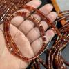 Approximately 4x2mm Natural Banded Persian Red Agate Spacer Beads for DIY Necklace or Bracelet.