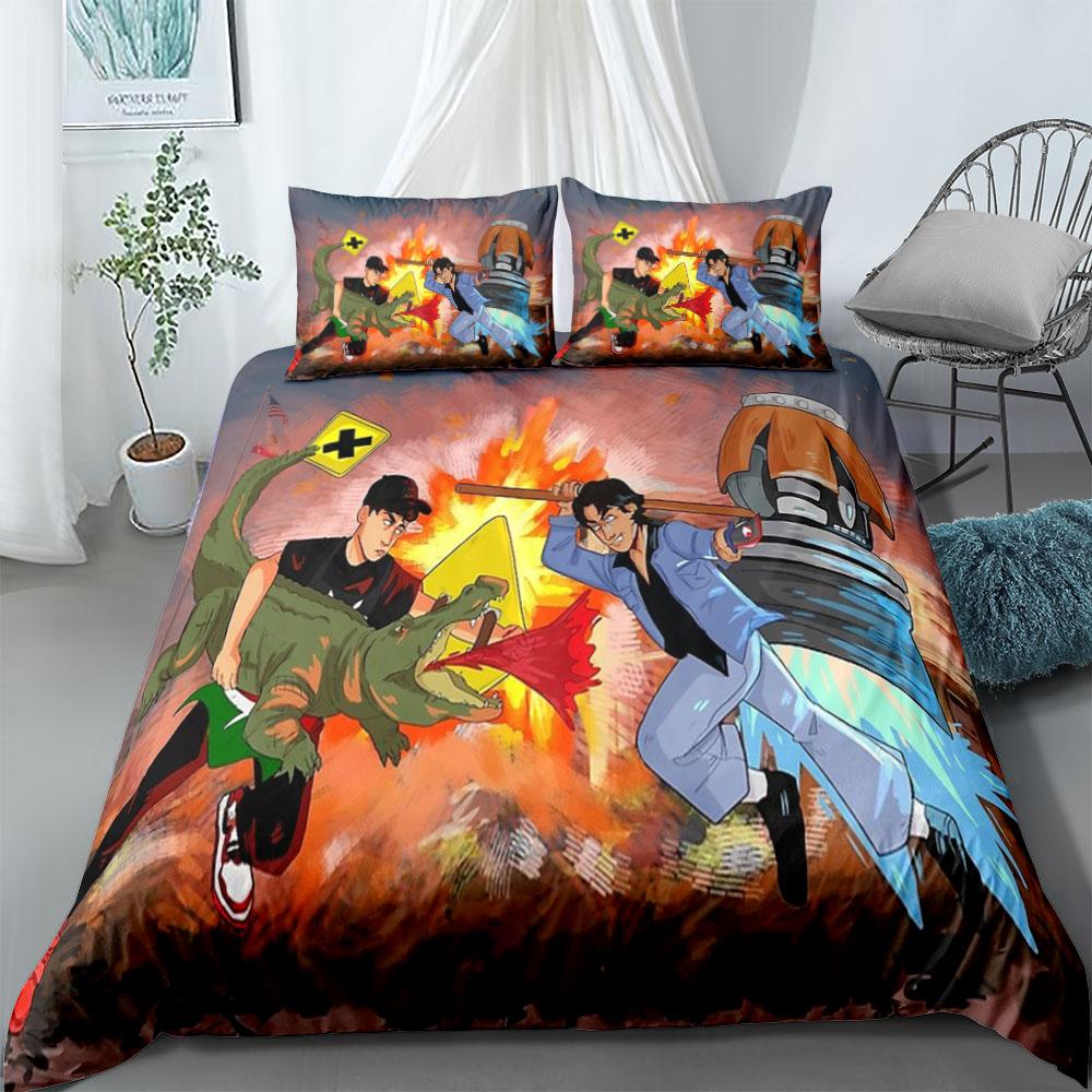 Skylar V Aryav Duvet Cover Set Without Sheet King Queen Double Full Twin Single Size Bed Linen Set