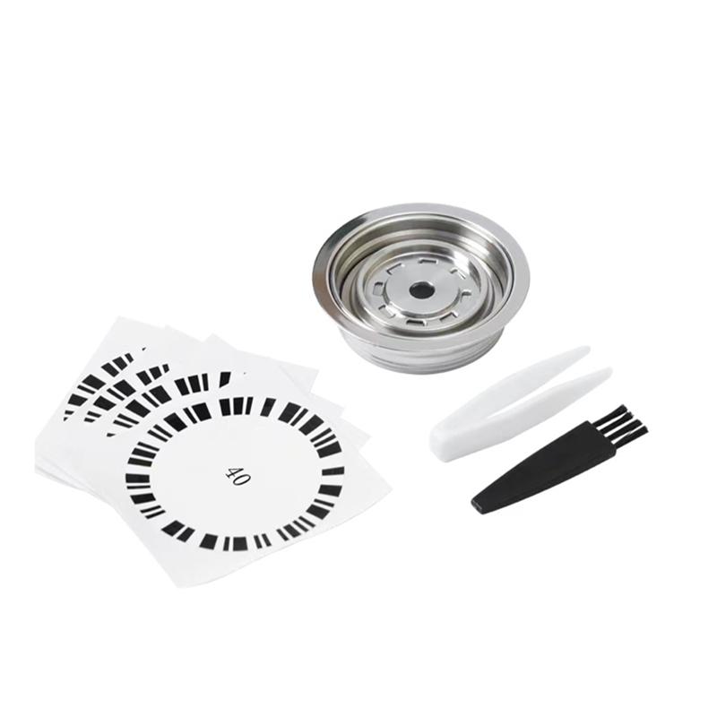 

Reusable Capsule Adapter 40Ml For Vertuoline Vertuo Next Machine Compatible For Nespresso Coffee Capsule Pods серебряный