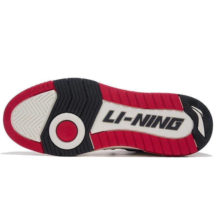 Li Ning Rookie Synthetic Leather Cushioning Slip Resistant Abrasion Resistant Low Top Basketball Shoes White Black ABCS027-1