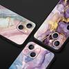 Marble Phone Case For iPhone 17 16 15 Pro Max 11 12 13 14 7 8 Plus SE 2020 X XR XS Cover Soft Black