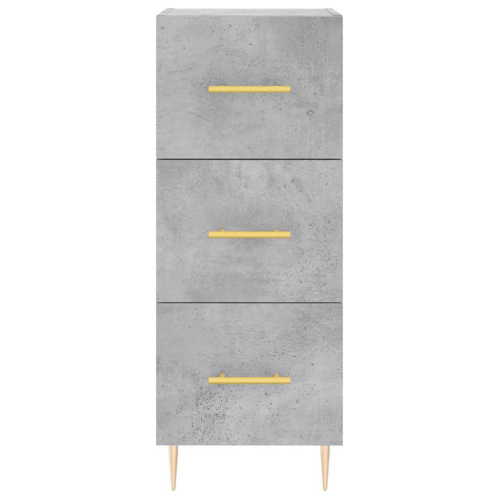 Sideboard Concrete Grey 34.5 x 34 x 90 cm Engineered Wood