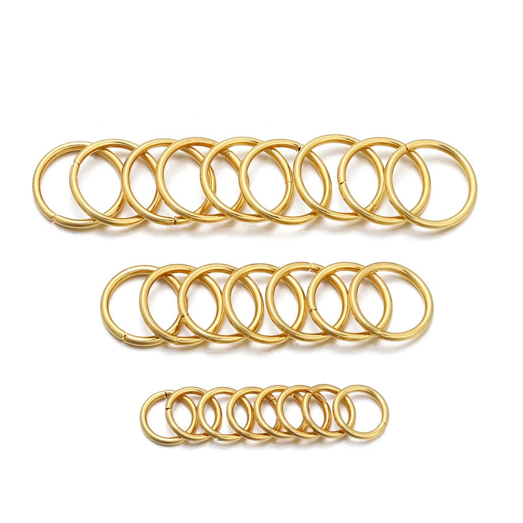 200pcs High Quality Gold Rhodium Jump Rings For DIY Jewelry Making Supplies Findings and Necklace Earring Repairs Accessories