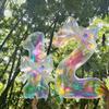 Decorative Number Balloon 40inch Transparent Iridescent Number Balloon  Photo Props