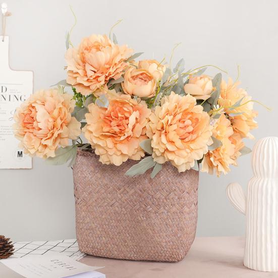 

1шт искусственный пион букет DIY садовая вечеринка дома свадебное украшение