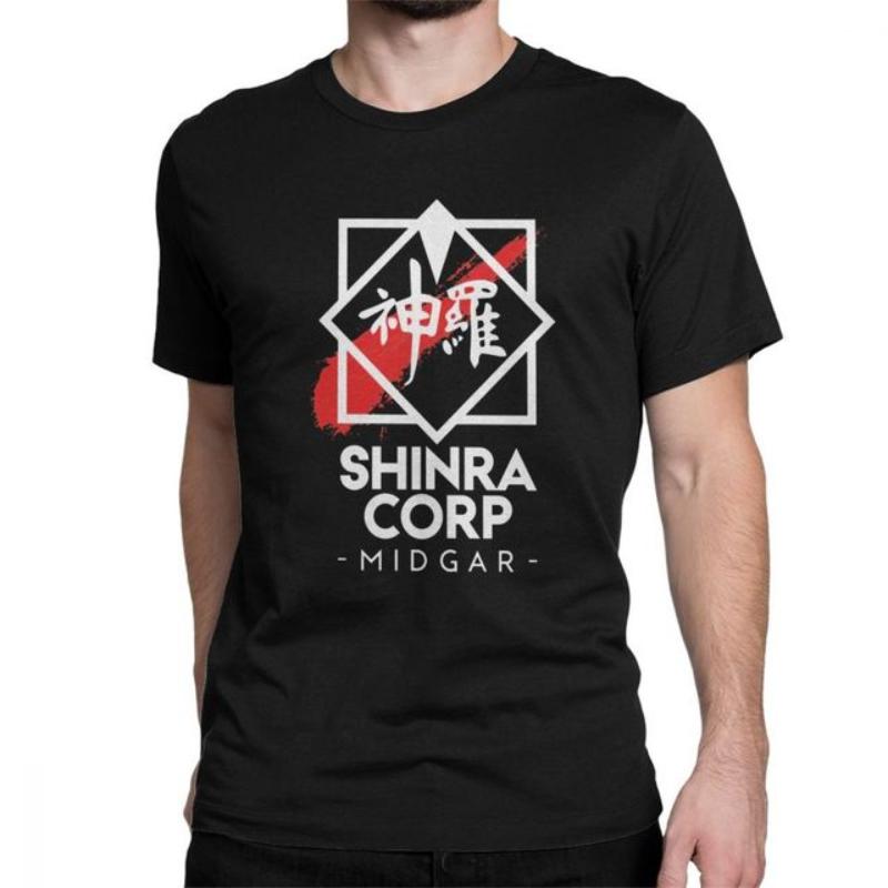 Shinra Electric Power Company Men Printed T-shirt Final Fantasy 7 Sephiroth Soldier Materia Tif