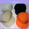Simple Solid Color Duckbill Cap With Flat Brim Design For Outdoor Daily Wear