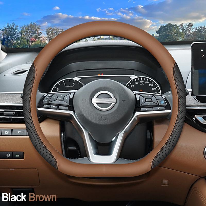 Car Steering Wheel Cover Wrap For Nissan Teana X_trail Qashqai 2019 2020 2026 2026 2026 2026 2026 Auto Braid On Steering-wheel
