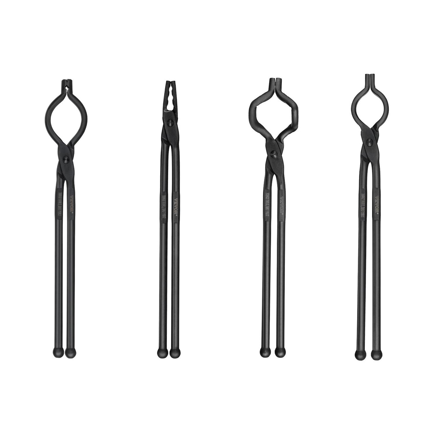 Blacksmith Tongs, 18" 4 PCS, V-Bit