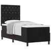 Box Spring Bed with Mattress Black 80 X 200 Cm Velvet