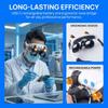 2X 6X 10X 15X Magnifier Glasses With Light& 5 Interchangeable Lens Jeweler Magnifying Glasses Eyewear Magnifier For Watch Repair
