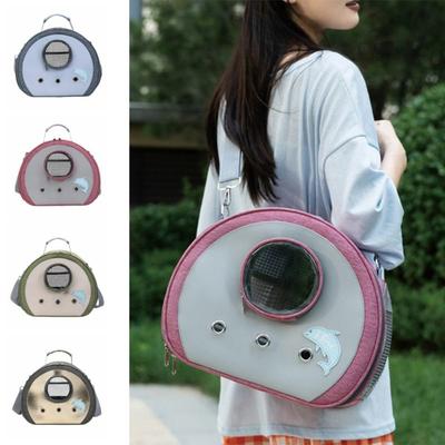 Portable Small Pet Outing Bag Clear View Breathable Hamster Travel Carrier Handheld Large Space Hamster Carry Bag Outdoor