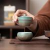 Miniature Camping Tea Set - Unbreakable Ceramic Solo Cup w/ Travel Case | Ultra-Light, Backpacking Gear, Portable Brewing Kit