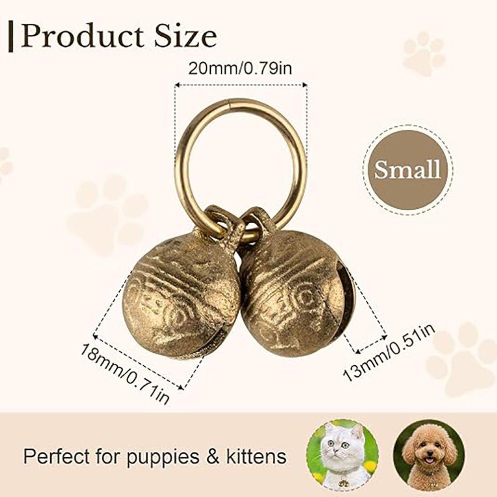 Anti Theft Dog Charm Bells Extra Loud Pet Pendant Bells Decorative Pet Collar Bells Pets Training