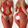 Bodystocking Transparent Sexy Dessous Sexiest Bodysuit Erotische Kostüme Einteiler Damenunterwäsche Rot Offener Schritt Porn Bodysuits