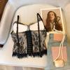 Hollow Lace Corset Slim fit Crop Tops Elegant Lace Camisole  Travel