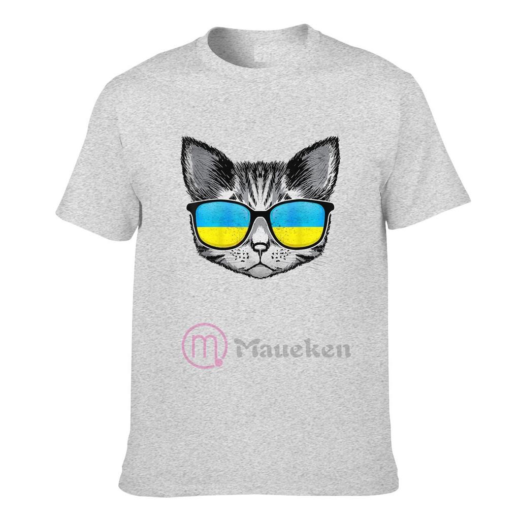 2022 Ukraine Flag Ukrainian Cat 100 Cotton T shirts Men Women Clothing TShirt Hip Hop Tops Tees
