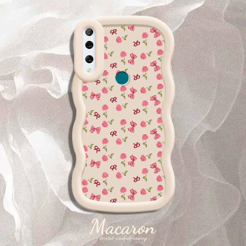 

Окрашенный узор Big Wave Edge Мягкий силиконовый материал Macaron чехол для телефона противоударный защитный резиновый чехол для iPhone Huawei Honor Infinix Tecno Tecno Spark Go 2024 белый