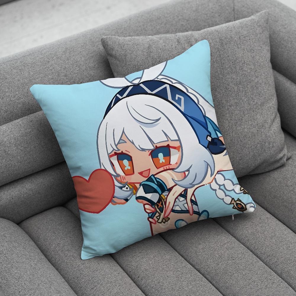 G-Genshin Impact Mualani Pillow Case Soft Cushion Cases for Farmhouse Sofa Decor Home Decorations and Protector