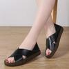 Korean Style Women's Cross Strap Sandals - Large Sizes for Mothers and Pregnant Women