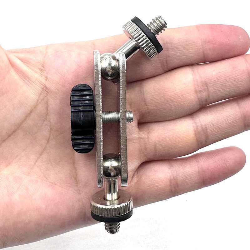 Universal Metal Claw Head Stand with Tablet and Phone Clip & Hose Adapter