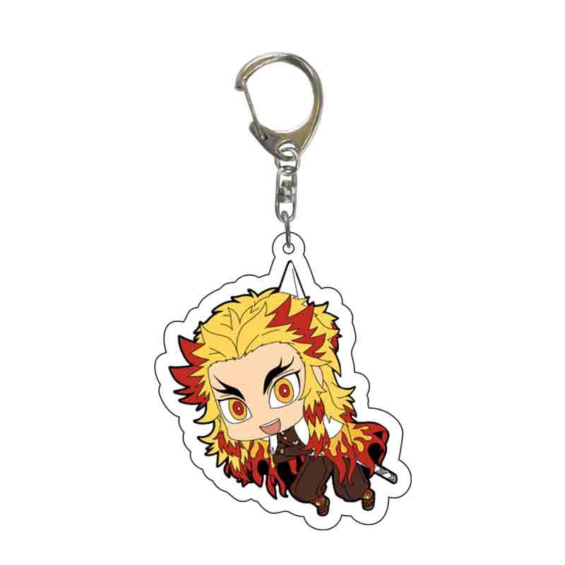 Demon Slayer Kimetsu No Yaiba Infinity Castle Acrylic Keychain Jewelry Tokitou Muichirou Iguro Obanai Action Model Model Toys
