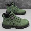 Winter Plush and Thickened High Top Men's Cotton Shoes Versatile Warm Men's Snow Boots