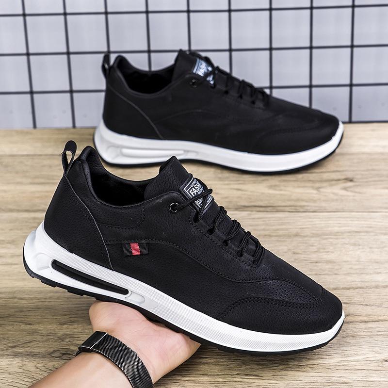 New Leather Men's Casual Sports Shoes Fashion Men's Shoes Dad Shoes Men's Outdoor Running Shoes