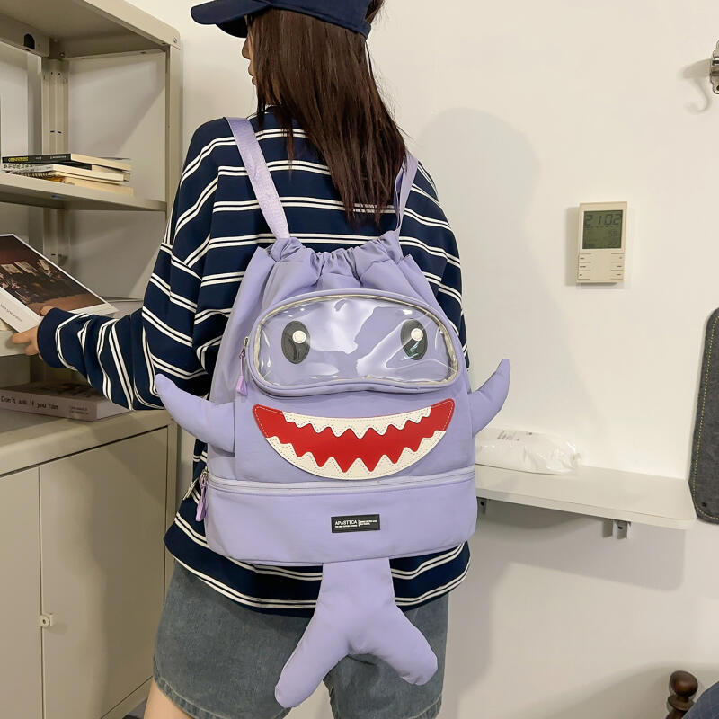 Hai Rucksack Schüler Schultasche Unisex Cartoon Rucksack