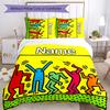 3pcs Custom Name Untitled Dance Bedding Set Duvet Cover Closure Includes 1 Duvet Cover & 2 Pillowcases for All Seasons Bedroom Decor
