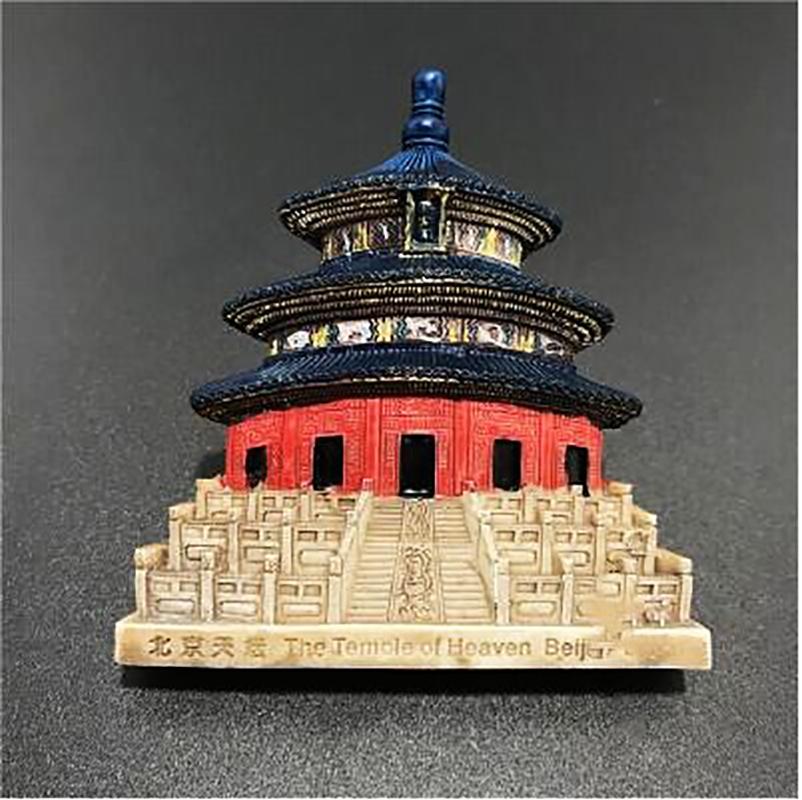 Beijing Fridge Magnets Tourism Souvenir The Great Wall Building Magnetic Magnets for The Refrigerator China Scenery Resin Gifts